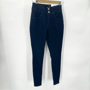 INC International Concepts Jean Womens 0 25 CURVY Hi Rise Skinny Dark Indigo NWT